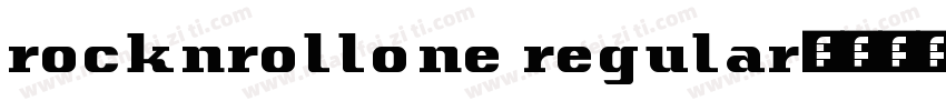 rocknrollone regular字体转换